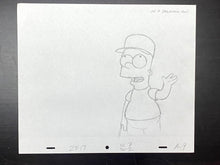 Load image into Gallery viewer, The Simpsons - Original drawing of Bart Simpson
