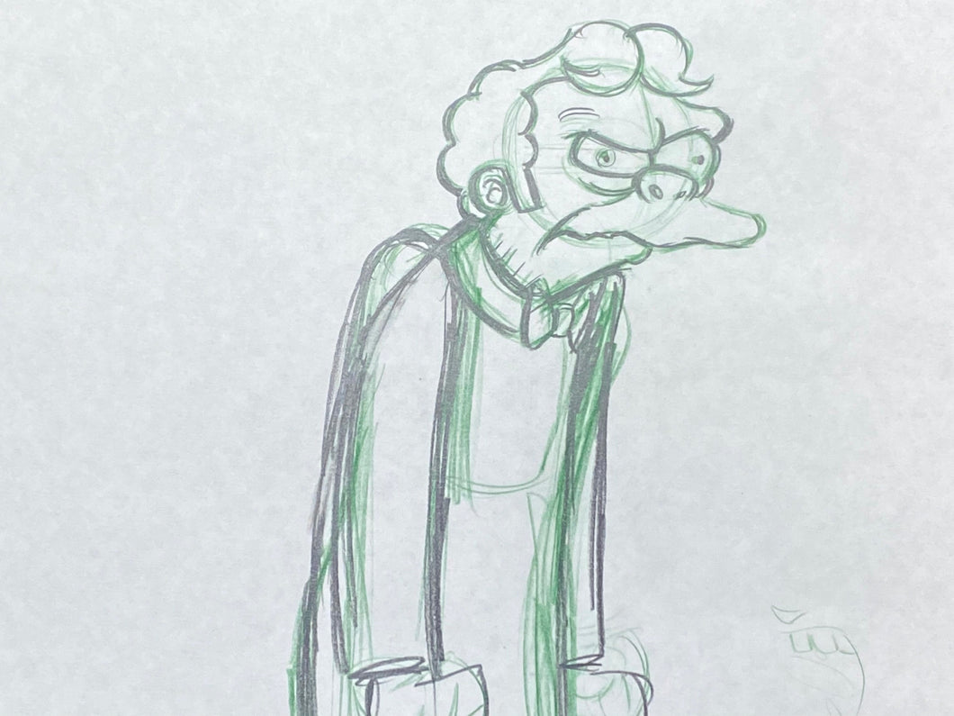 The Simpsons - Original drawing of Moe Szyslak