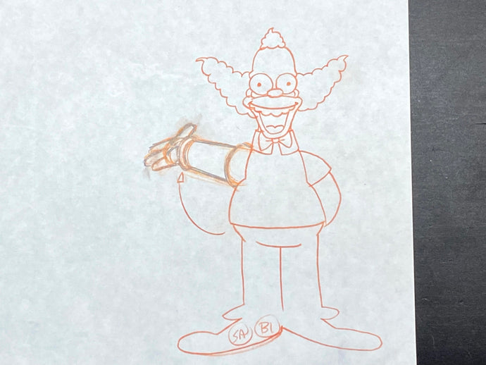 The Simpsons - Original drawing of Bleeding Gums Murphy – Gallery Animation