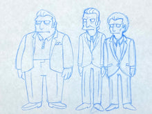 Load image into Gallery viewer, The Simpsons - Original drawing of Fat Tony, Louie and Legs
