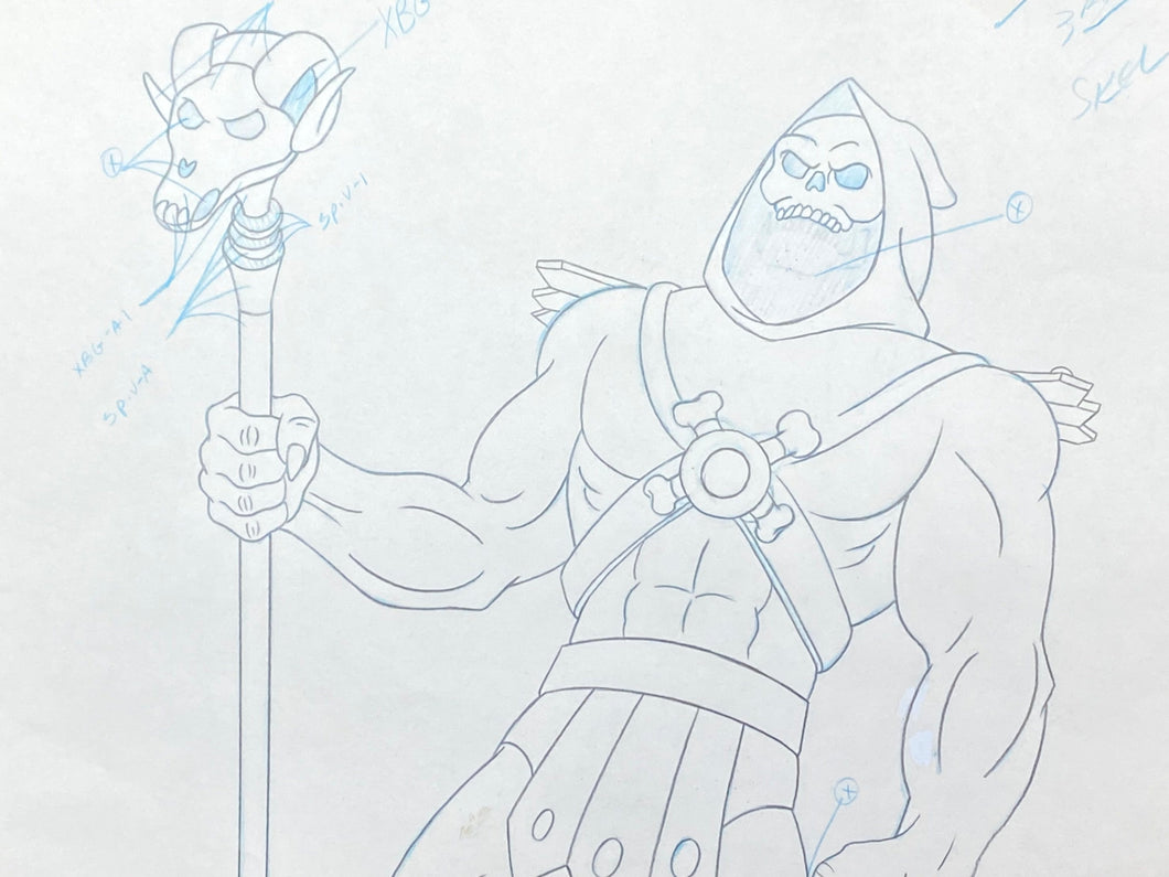 He-Man and the Masters of the Universe - Original drawing of Skeletor, set of 2