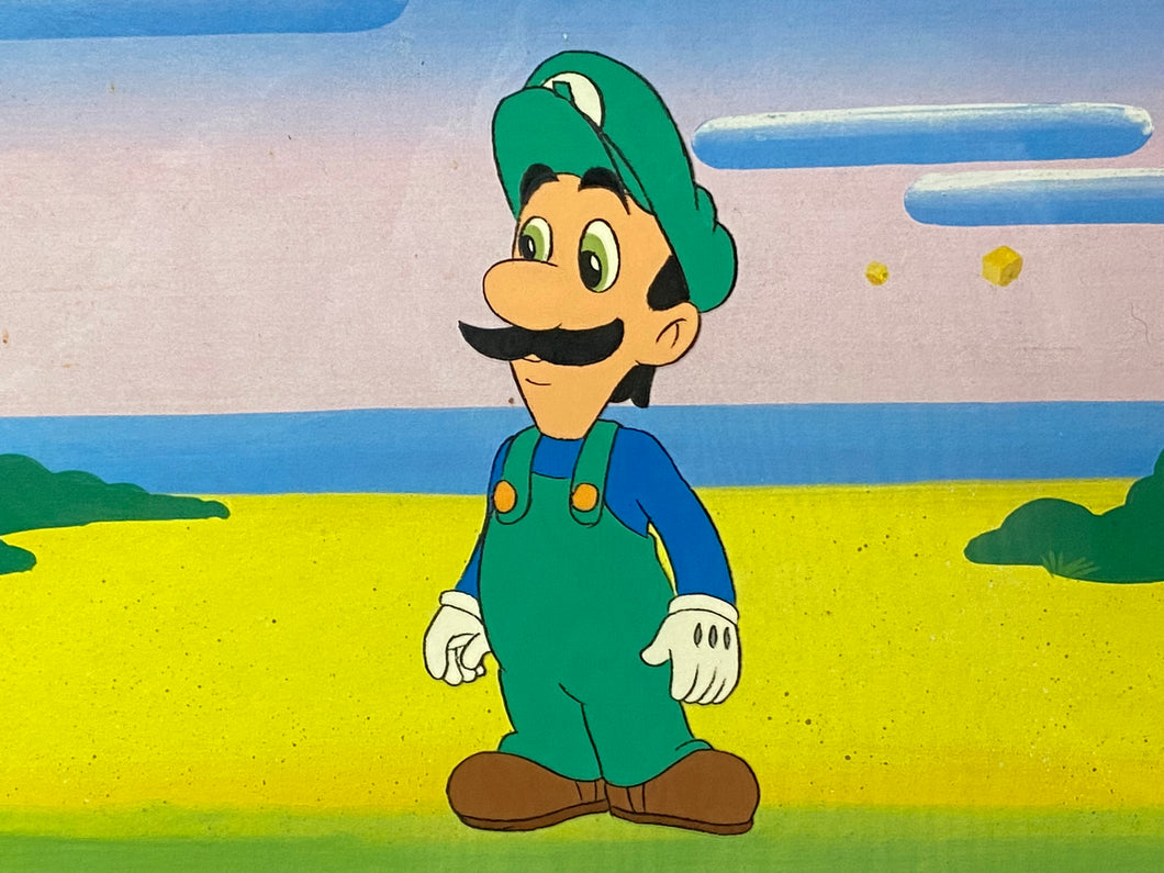 The Super Mario Bros. Super Show! (1989) - Original Animation Cel of Luigi