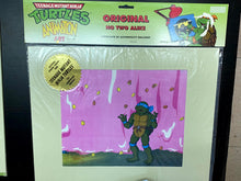 Load image into Gallery viewer, Teenage Mutant Ninja Turtles (1987 TV series) - Original animation cel of Leonardo (certificated, new)
