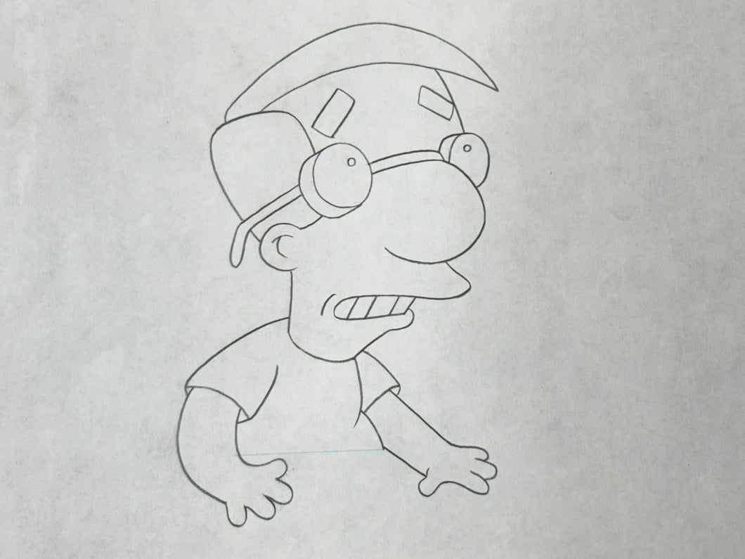 The Simpsons - Original drawing of Milhouse Van Houten