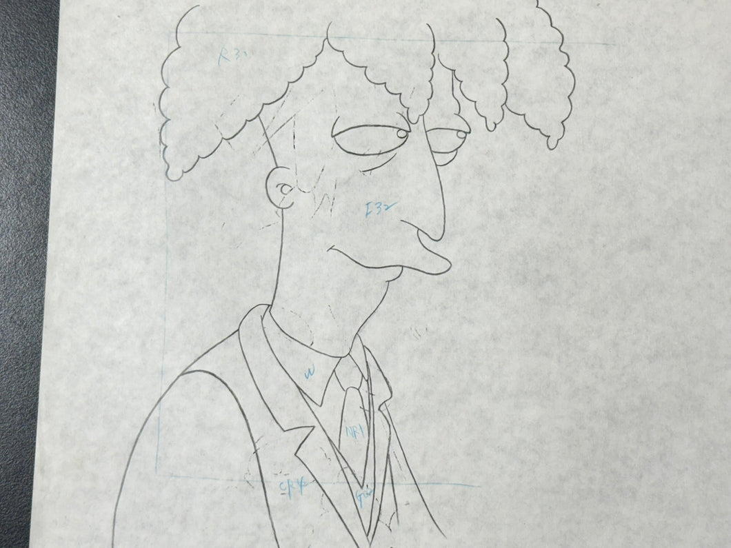 The Simpsons - Original drawing of Sideshow Bob