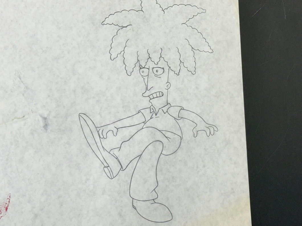 The Simpsons - Original drawing of Sideshow Bob