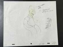 Load image into Gallery viewer, The Simpsons - Original drawing of Homer Simpson
