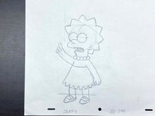 Load image into Gallery viewer, The Simpsons - Original drawing of Lisa Simpson
