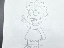 Load image into Gallery viewer, The Simpsons - Original drawing of Lisa Simpson
