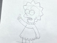 Load image into Gallery viewer, The Simpsons - Original drawing of Lisa Simpson
