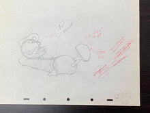 Load image into Gallery viewer, Officer Duck (Walt Disney, 1939) - Donald Duck Animation Drawing
