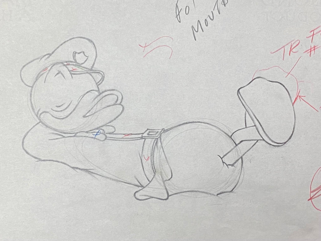 Officer Duck (Walt Disney, 1939) - Donald Duck Animation Drawing