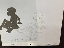 Load image into Gallery viewer, The Lord of the Rings (1978) - Original Animation Drawing and Cel of Gollum
