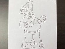 Load image into Gallery viewer, The Simpsons - Original drawing of Abraham Simpson, 1998
