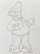 Load image into Gallery viewer, The Simpsons - Original drawing of Abraham Simpson, 1998
