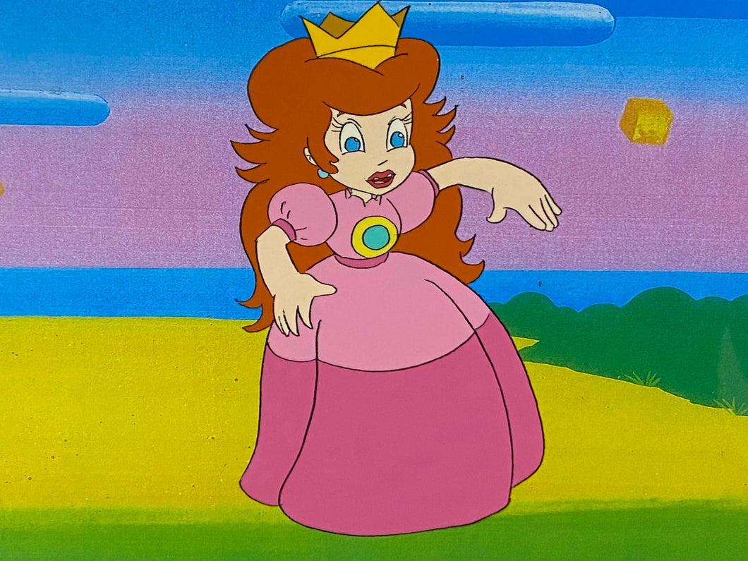 The Super Mario Bros. Super Show! (1989) - Original Animation Cel of Peach