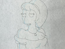 Load image into Gallery viewer, The Simpsons - Original drawing of Lurleen Lumpkin (Episode: Colonel Homer, 1992)
