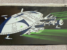 Load image into Gallery viewer, Captain Future - Original Panoramic Animation Cel, with master painted background
