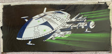 Load image into Gallery viewer, Captain Future - Original Panoramic Animation Cel, with master painted background
