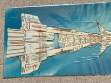 Load image into Gallery viewer, Captain Future - Original Panoramic Animation Cel, with master painted background
