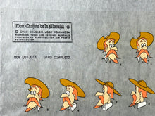 Load image into Gallery viewer, Don Quijote de La Mancha (1979) - Original animation model cel of Don Quijote
