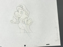 Load image into Gallery viewer, The Super Mario Bros. Super Show! (1989) - Original Animation Drawing of Mario
