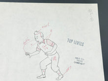 Load image into Gallery viewer, Tintin - Original animation drawing of Tintin (On a marché sur la Lune)
