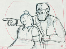 Load image into Gallery viewer, Tintin - Original animation drawing of Tintin (On a marché sur la Lune)
