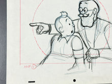 Load image into Gallery viewer, Tintin - Original animation drawing of Tintin (On a marché sur la Lune)
