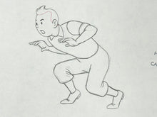 Load image into Gallery viewer, Tintin - Original animation drawing of Tintin (On a marché sur la Lune)
