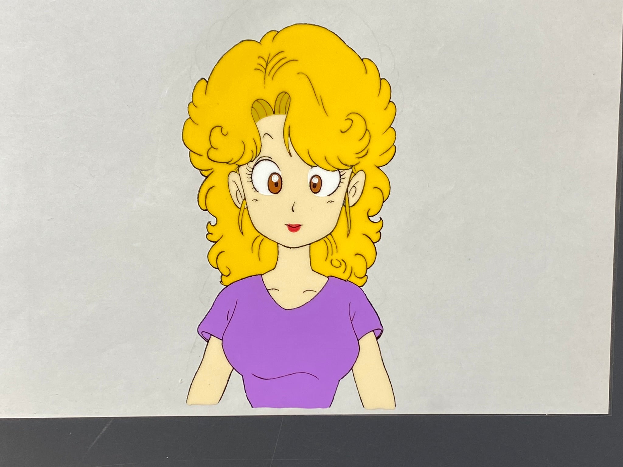 Dr. Slump (1980) - Original animation cel and drawing of Midori
