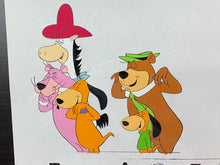 Load image into Gallery viewer, Original animation cel and drawing of Yogi Bear, Snagglepuss, Doggie Daddy &amp; son and Quick Draw McGraw
