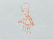 Load image into Gallery viewer, The Simpsons - Original drawing of Bart Simpson
