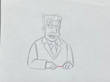 Load image into Gallery viewer, The Simpsons - Original drawing of Kent Brockman
