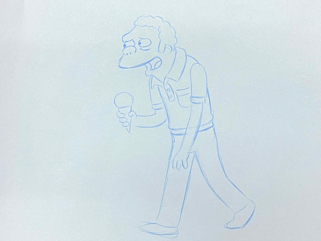 The Simpsons - Original drawing of Moe Szyslak