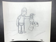 Load image into Gallery viewer, The Simpsons - Original drawing of Bart Simpson and Jimbo
