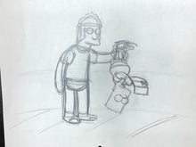 Load image into Gallery viewer, The Simpsons - Original drawing of Bart Simpson and Jimbo
