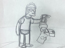 Load image into Gallery viewer, The Simpsons - Original drawing of Bart Simpson and Jimbo
