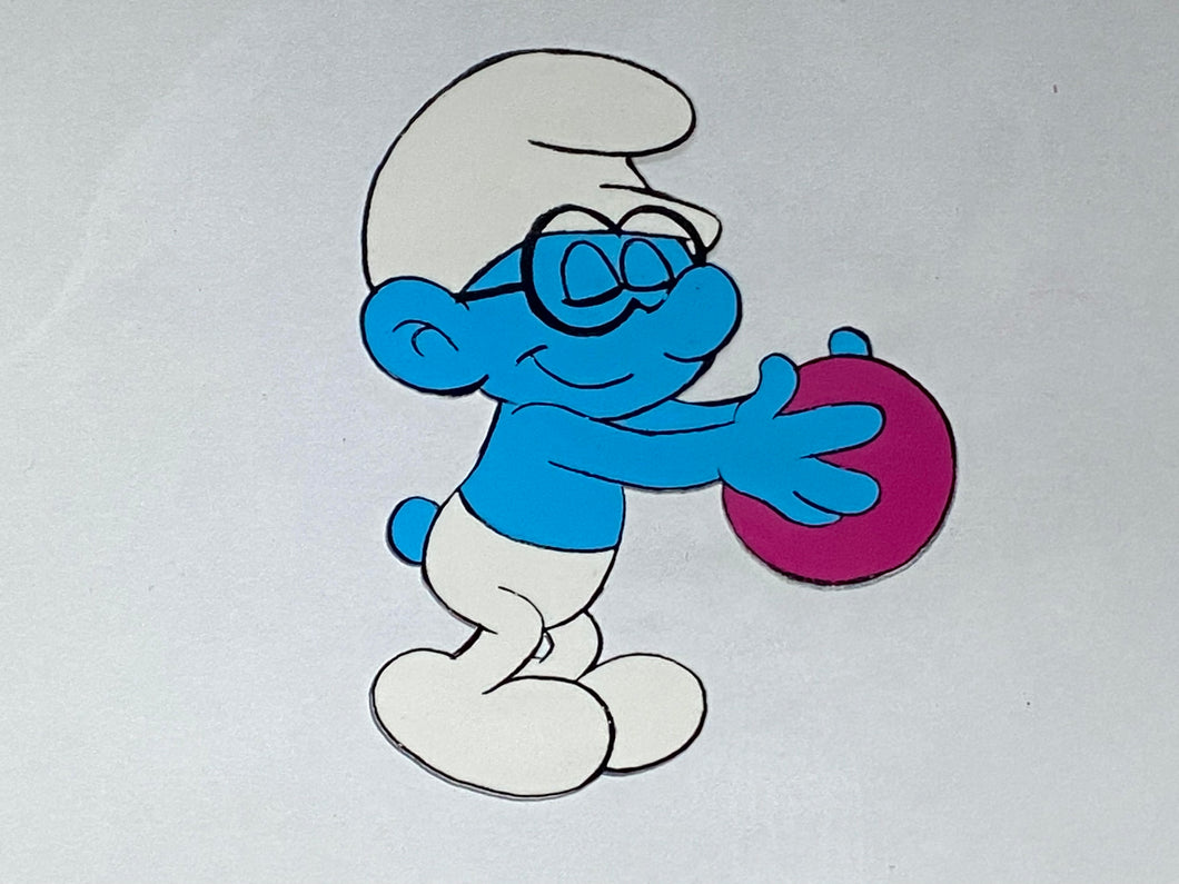 The Smurfs - Original animation cel and drawing