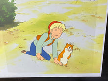 Load image into Gallery viewer, The Wonderful Adventures of Nils (1980) - Original animation cel and drawing, with copy background
