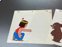 Load image into Gallery viewer, Monarch: The Big Bear of Tallac (Jacky and Nuca) (1977) - Original animation cel and drawing
