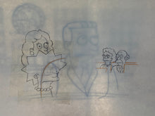 Load image into Gallery viewer, The Simpsons - 4 Original drawings of Lionel Hutz and Lisa Simpson with copy background + animatic folder signed by Mark Kirkland!
