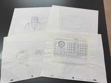 Load image into Gallery viewer, The Simpsons - 4 Original drawings of Lionel Hutz and Lisa Simpson with copy background + animatic folder signed by Mark Kirkland!
