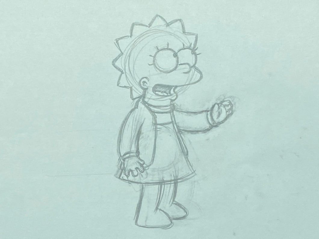 The Simpsons - Original drawing of Lisa Simpson
