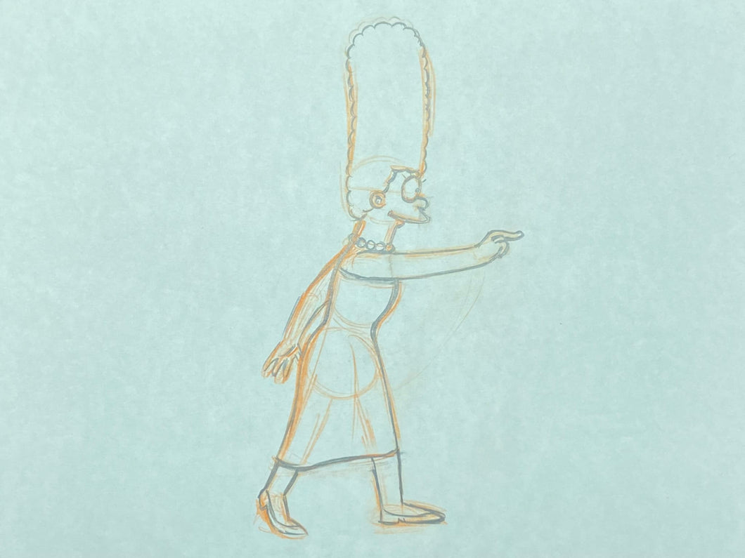 The Simpsons - Original drawing of Marge Simpson