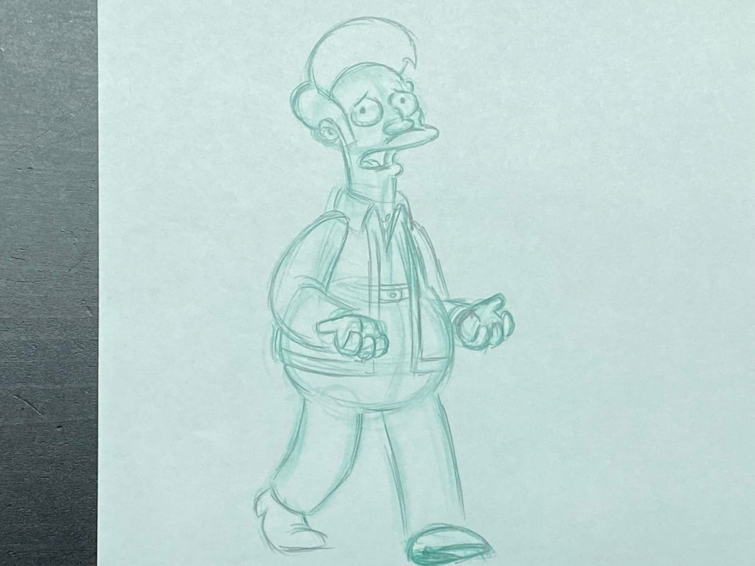 The Simpsons - Original drawing of Apu Nahasapeemapetilon