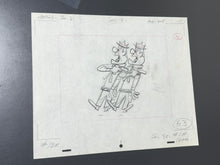 Load image into Gallery viewer, Laurel and Hardy (1966) - Original animation drawing
