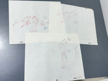 Load image into Gallery viewer, Laurel and Hardy (1966) - 3 x Original animation drawings of Laurel and Hardy
