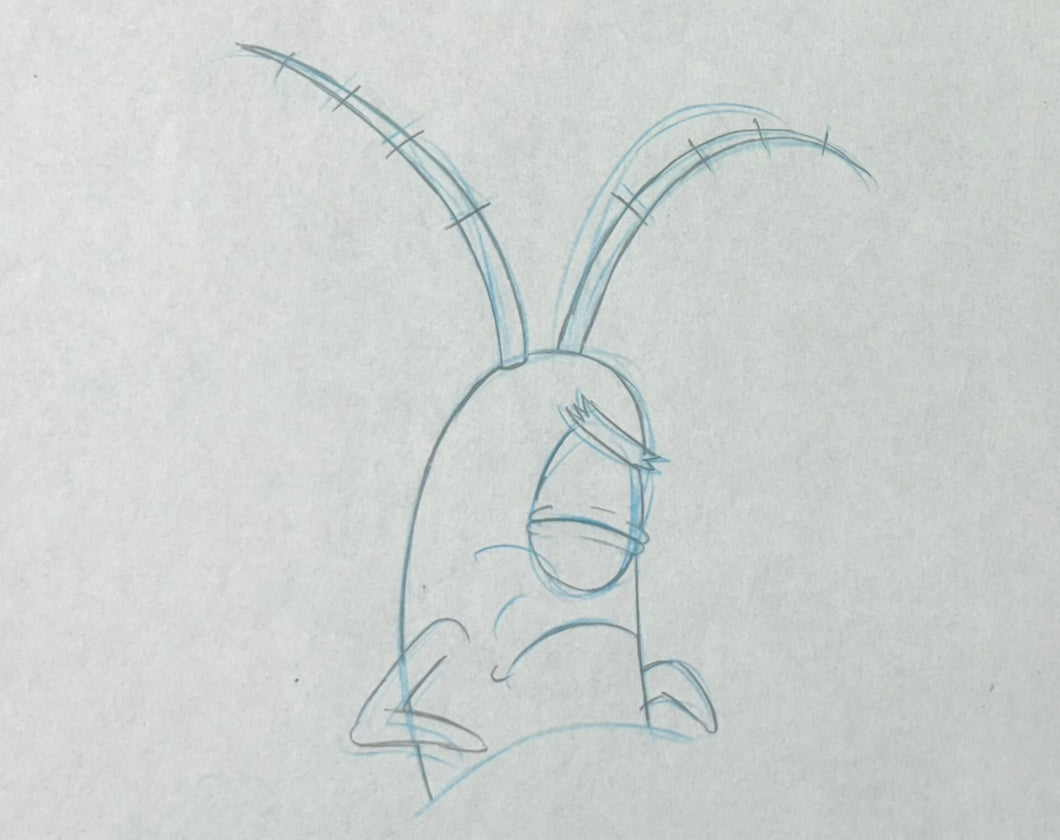 SpongeBob SquarePants (1999) - Original animation drawing of Sheldon J. Plankton