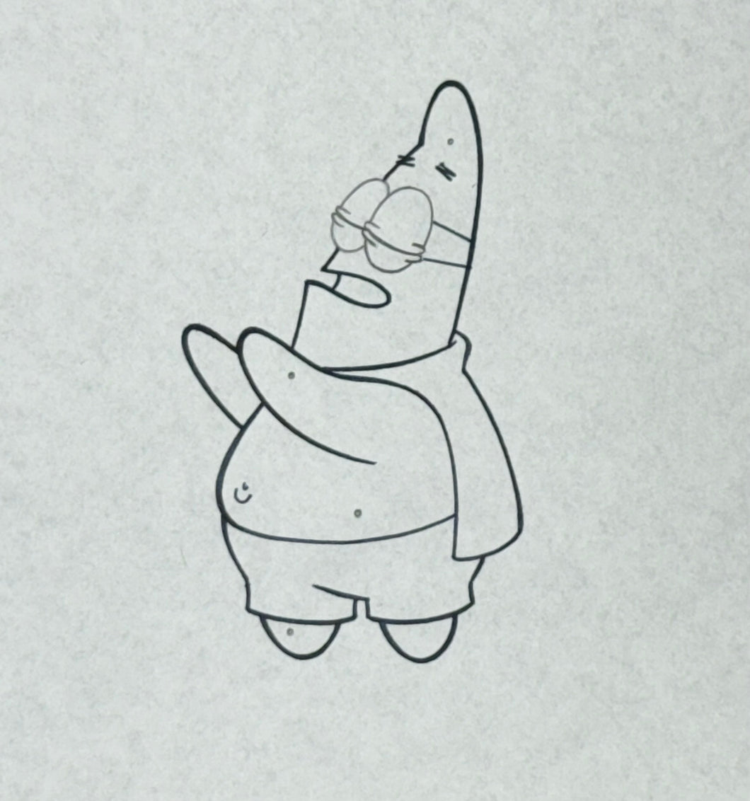 SpongeBob SquarePants (1999) - Original animation drawing of Patrick Star